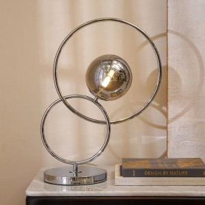 Circ Table Lamp Silver H:52 cm  