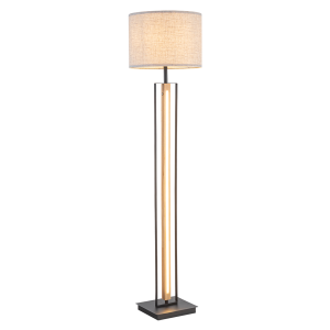 Roa Floor Lamp Black/Beige H:140 cm  