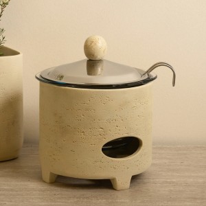 Tall Soup Warmer Beige 26.5X25X23.5 cm