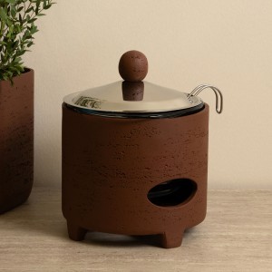 Tall Soup Warmer Brown 26.5X25X23.5 cm