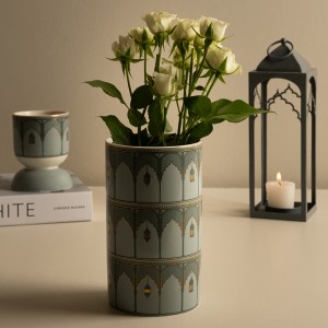 Qaser New Bone Vase Grey 17.5 cm