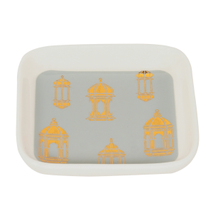 Qaser Dish Plate Grey 8.5 cm