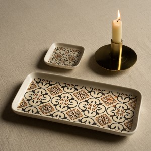 Belleza Dish Tray Beige 24.8X12 cm