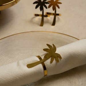 Tamra Metal Napkin Rings Gold