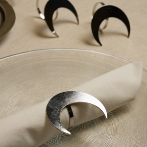 Gamrah Metal Napkin Rings Gold