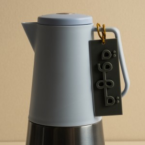 Acrylic Coffee Tag Grey 3.5X0.1X10 cm