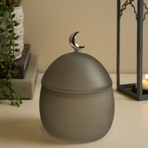 Gamrah Sugar Pot Grey D:10.6X H:14.7 cm