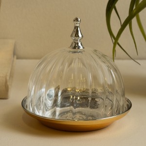 Swiss Date Plate Silver D:13.3 X H:12.7 cm