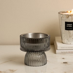 Gobb Glass Mubkhar Grey 10.5X10.5X10.5 cm