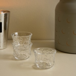 Gamrah Glass Gahwa Cup Set 6Pcs Clear