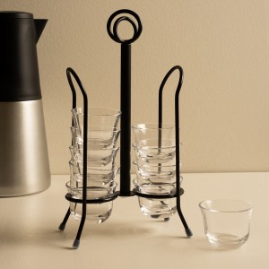 Zwei Glass Gahwa Set 11Pcs Black