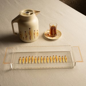 Mirage Acrylic Tray Clay 46 X15X4.5 cm