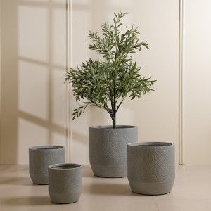 Volcano Planters Set 4Pcs Grey 45X45X45 cm