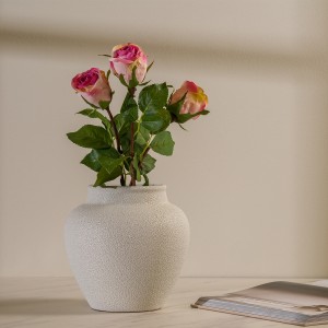Pink Rose Single Stem Flower 60 cm