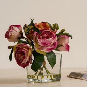 Pink Lily Potted Rose Vase 17 cm