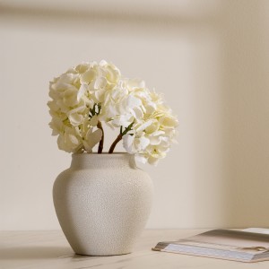 White Hydrangea Single Stem Flower 45 cm