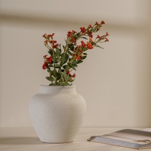 Orange Flower Spray Single Stem Flower 77 cm