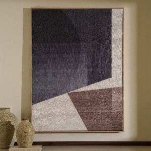 Weave Printed Canvas Black 120X90 cm