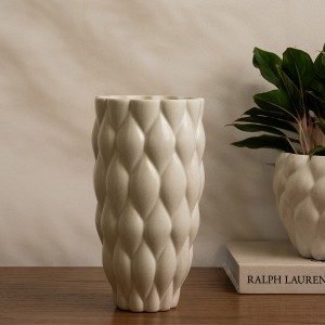 Minzy Vase White 16.7X16.7X30.3 cm