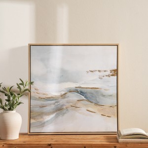 Sky Abstract Framed Art Blue 60X60 cm
