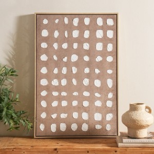 Olivia Handpainting Canvas Taupe 60X90 cm