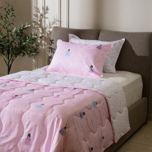 Ballerina Kids 3Pcs Comforter Set White 180X220 cm 