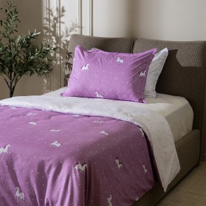 Unicorn Kids 2Pcs Duvet Cover Set Lilac 150X200 cm 