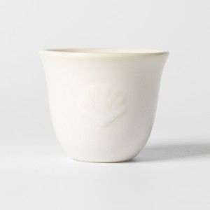 Lulu Embossed Gahwa Cup Set 6Pcs White