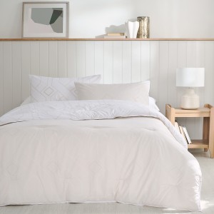 Trelis Printed 3Pcs Comforter Set Ecru 240X260 cm 