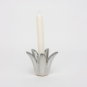 Aloe Vera Candle Holder Beige 9.8X9.5X8.3 cm