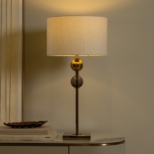 Matilda Glass Table Lamp Gold 66 cm