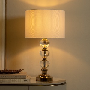 Amalia Crystal Table Lamp White 57 cm
