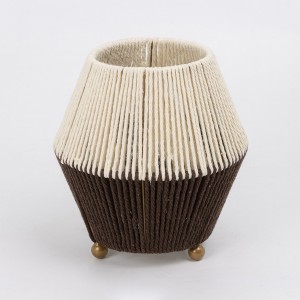 Cresset Cotton Rope Lantern White 18X18X19 cm
