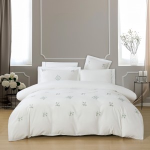 Georgina Embroidered Duvet Cover Set 5Pcs Green 240X260 cm