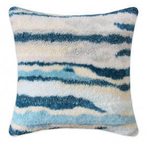 Wavy Cushion Blue 45X45 cm