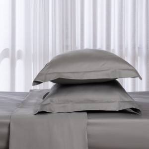250 Thread Count Cotton Fitted Sheet & 2 Pillowcase Silver 120x200 cm