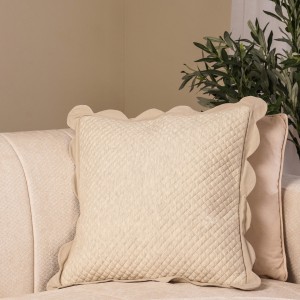 Jersey Cushion Cream 45 X 45 cm  