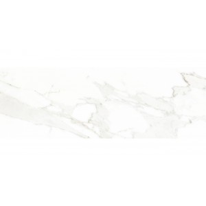 Carrara Glossy Ceramic Wall Tiles White 20X60 cm