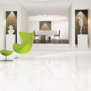 Pearl Polish Porcelain Floor Tiles White 60X120 cm
