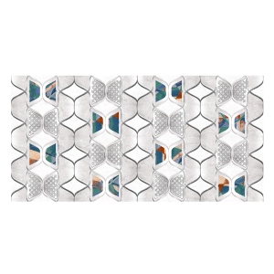 Diamond Glossy Decor Wall Tiles Grey 30X60 cm