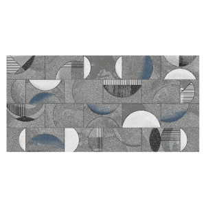 Curvy Matt Decor Wall Tiles Grey 30X60 cm