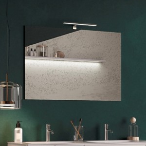 Square Mirror With Backlight 80X5X60 cm