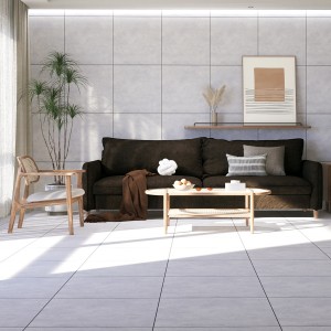 Luke Cement Porcelain Floor Tile Matt Grey 60X60 cm