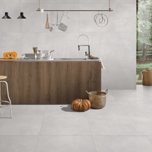 Briller Porcelain Floor Tile Matt Light Grey 60X120 cm