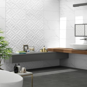 Adranos Ceramic Wall Tiles Matt White 30X60 cm