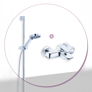 Kludi Shower Set with Bath/Shower Mixer
