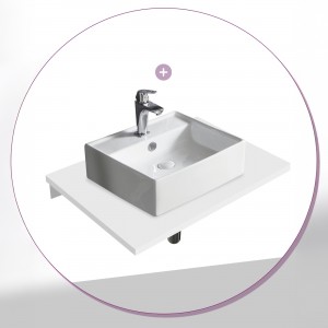 Edirne Countertop Basin White