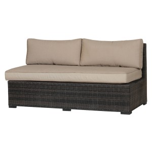 Ercol Garden 2 Seater Armless Sofa Beige
