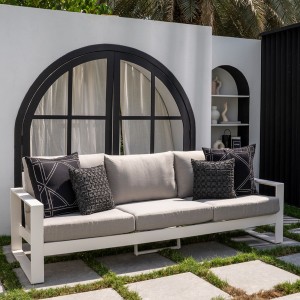 Brenta 3 Seater Outdoor Sofa White