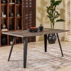 New Rosita 6 Seater Dining Table Concrete